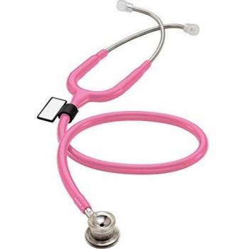 MDF® MD One® Premium Infantil-Neonata Estetoscopio doble cabeza de acero inoxidable - Rosa