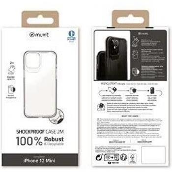 Muvit For Change Recycletek Reinforced 2m Transparent Case for iPhone 12 Mini