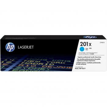 HP 201X High Yield Cyan Original LaserJet Toner Cartridge (CF401X)