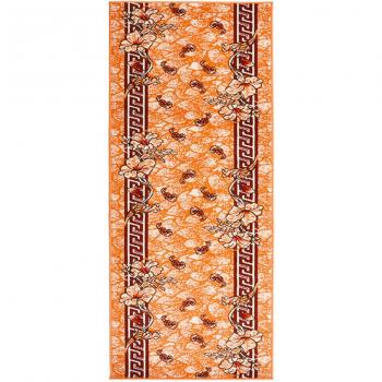 Alfombra de pasillo BCF terracota 100x300 cm - Alfombra de área para sala de estar, dormitorio y salón, multicolor