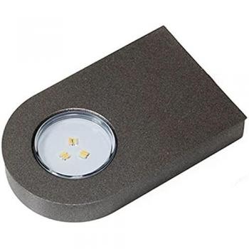 Luminaria de Superficie Glaspoint 12V 0,8W Luz Cálida Marco Acero Inoxidable L&S