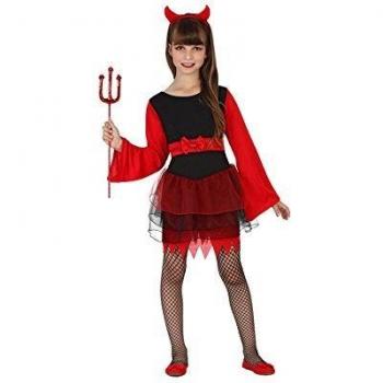 Disfraz de Demonio para Niña Talla 10-12 Años - Halloween Atosa