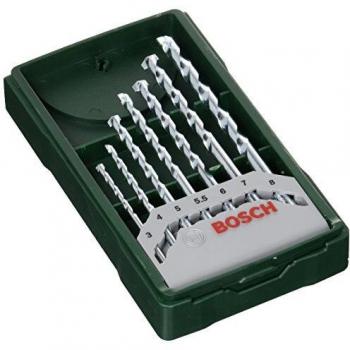 Bosch Professional 2607019581 Bosch Mini X-Line-Set de 7 Brocas para Piedra