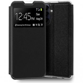 Funda Flip Cover Tipo Libro Liso Negro para Samsung Galaxy A15/A15 5G