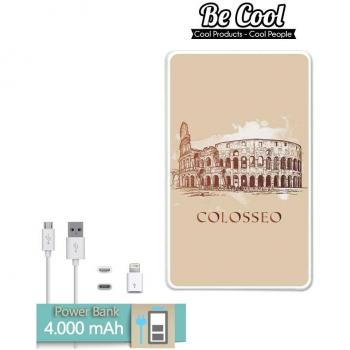 Becool® - Batería Externa Power Bank 4000 mah + Gratis 1 cable USB-MicroUsb