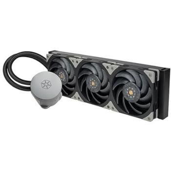 Refrigeración Líquida Todo en Uno SilverStone Hailstone 360mm con Ventiladores PWM Negros