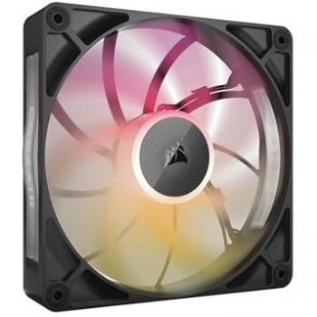Ventilador RGB Corsair RX140 MAX, 140mm, iCUE LINK, Negro, Ventilador de Caja (1 pieza)