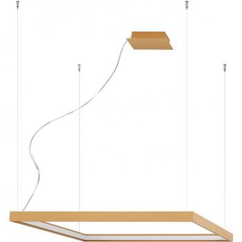 Plafón LED integrado Nelya Aluminio Oro 1 bombilla 150cm