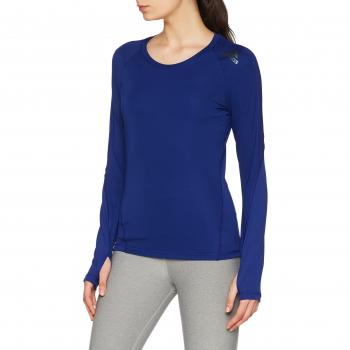 adidas Ask Spr Ls Camisa de Golf, Mujer, Azul