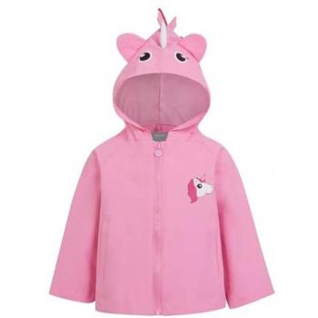 Regatta Kids Sweet Pink Animal Print Waterproof Jacket for 6-12 Months