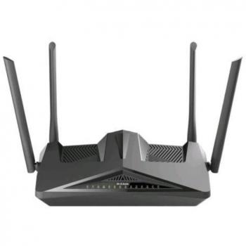 Modem-Router Inalámbrico Wi-Fi 6 AX1800 Doble Banda con VoIP y Switch Gigabit 4 Puertos - Negro