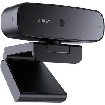 Cámara web Aukey PC-W3S Stream Series Full HD con sensor CMOS de 1/2,9 negra