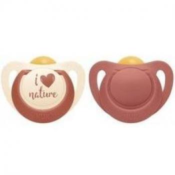 Chupete Látex Nuk Nature 6-18 Meses Pack de 2 Unidades