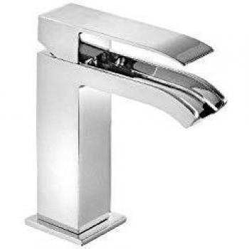 Tres Griferia - Monomando Lavabo Con Caño Cascada Libre. Válvula Desagüe Automático. * Nota: La Grifería Con Caño Cascada Se Acompaña Con 2 Llaves De Regulación Con Filtro