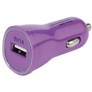 Vivanco PBVV1AUSBCCPU Adaptador e inversor de Corriente Auto Púrpura - Fuente de alimentación