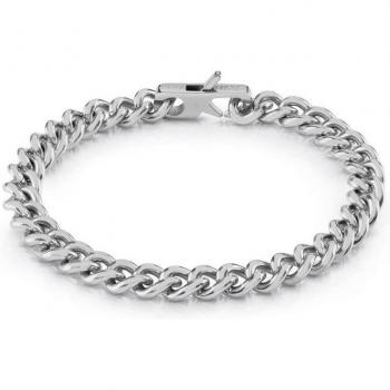 Pulsera Guess Hype de acero plateada