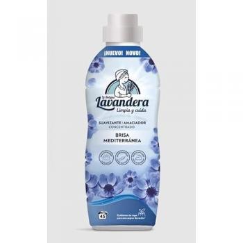 Suavizante Brisa Mediterránea 1L - Pack Ahorro 6 Unidades - 45 Lavados de Suavidad y Frescura Inigualable