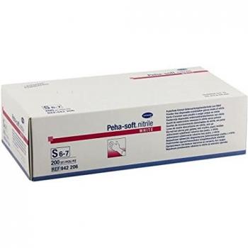 Guantes Desechables de Nitrilo Blanco Peha Soft Talla M - 200 Pares