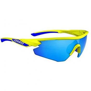 Salice 012 RW Blue Men's Sunglasses with Yellow Accents - Standard Size