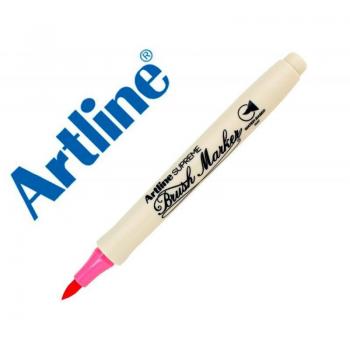 Rotulador Artline Supreme Brush EPFS Pintura Base de Agua Punta Tipo Pincel Trazo Fino Rosa