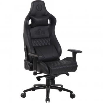 Silla Gaming Keren en Piel Natural Negra