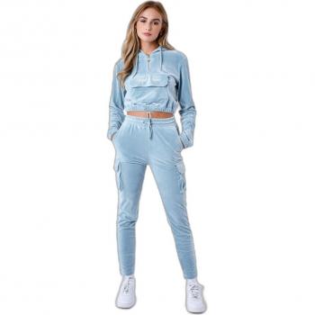 Project X Paris Women's Short Velvet Hoodie