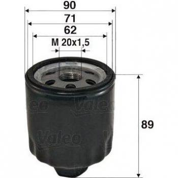 Filtro de aceite VALEO 586004