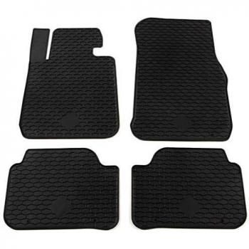 vidaXL Juego Alfombrillas de Coche a Medida Goma 4 Piezas Esterillas Alfombras