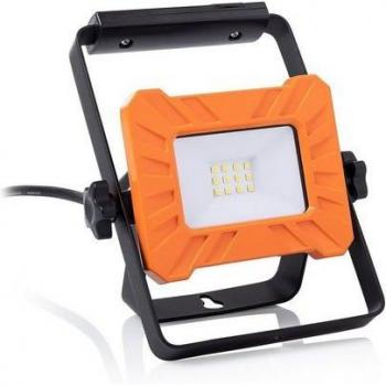 Proyector LED de Trabajo Smartwares 10W, 1200 Lúmenes, IP65, Negro/Naranja, 45 cm