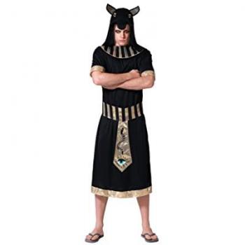 Disfraz Egipcio Negro Adulto Atosa - Ideal para Fiestas de Carnaval, talla M