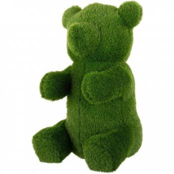 Figura Decorativa Polipropileno Césped Artificial Oso 22 x 26 x 35 cm