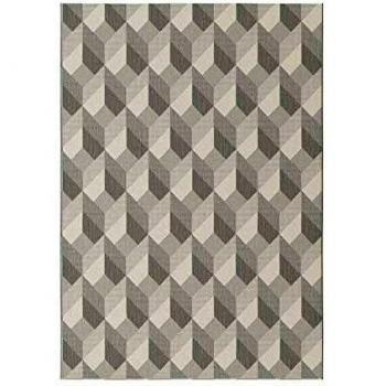 Alfombra de diseño Essenza Grège - Cubos 3D - 120 x 170 cm