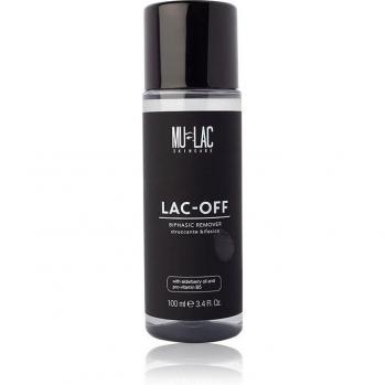 MULAC LAC-OFF STRUCCANTE BIFASICO 100 ML - DESMAQUILLANTE SIN PERFUME Y SIN ALCOHOL, VEGANO
