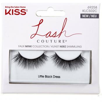 KISS Lash Couture - Colección Faux Mink, Pestañas Postizas Little Black Dress 2 Ud