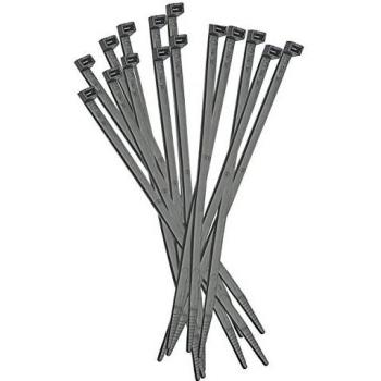 Brida Negra para Cablaje Elematic 4.5x290mm - Paquete de 100 Unidades
