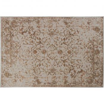 Alfombra vintage de lana y viscosa color arena 290x200 cm Mayfair