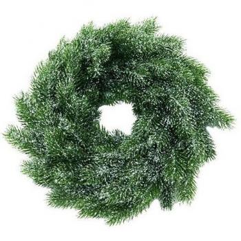 Europalms 45 cm a Abeto Corona de Nieve sobre de Polietileno Accessory Decorativo