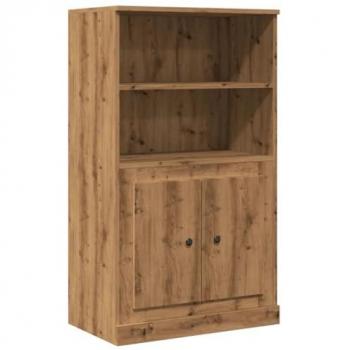 Aparador de madera de ingeniería roble artisian 60x35,5x103,5 cm