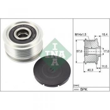 Rueda libre de alternador INA 535 0295 10