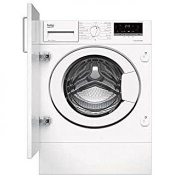 Lavadora carga frontal integrable Beko WITV8712XW0R, blanco, 8 kg, 1400 rpm, A+++-10%