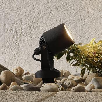 Lámpara de pica Fumagalli Minitommy 1 luz CCT negro/frosted LED GU10 3,5 W