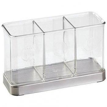 InterDesign 67280EU Forma Pack 2 Organizadores Cubiertos acero inoxidable cepillado multicolor 19 x 7 x 12,5 cm