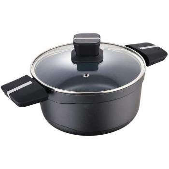 Cacerola Ø24x12cm Aluminio Fundido 17mm Grosor Inducción con Tapa Bistro Grey SG6426 San Ignacio Masterpro