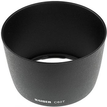 Kaiser Fototechnik C60T - Parasol para Objetivos Canon 60 milímetros, Negro