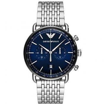 Reloj de Hombre Emporio Armani Aviador Cronógrafo AR11238 Plata