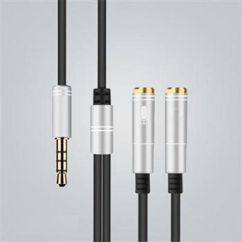 Cable Jack 3,5mm Macho a 2 Hembras - Micrófono / Auriculares
