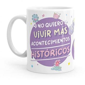 Taza Original Acontecimientos Históricos - Resistente al Microondas y Lavavajillas