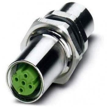M12 Panel Mount Sensor/Actuator Connector - 4-Pole Female Circular Connector (Phoenix Contact 1424326)