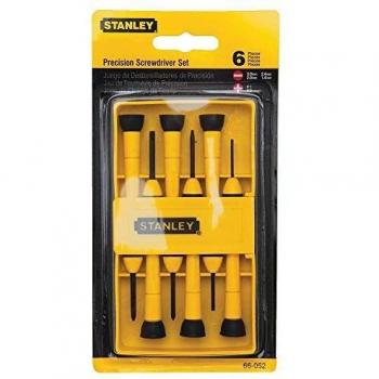 Stanley 6-Piece Precision Screwdriver Set, Black/Yellow