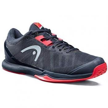HEAD Sprint Pro 3.0 Men, Zapatillas de Tenis Hombres, Navy/Neon Rojo, 43 EU